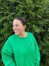 Load image into Gallery viewer, PREORDER: Embroidered Green Face Sweatshirt