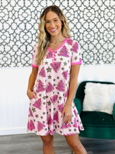 Load image into Gallery viewer, PREORDER: The Comfiest Sleep Dress in Winter Prints