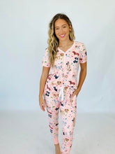 Load image into Gallery viewer, PREORDER: Short Sleeve Jogger PJ Set in Assorted Prints