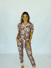 Load image into Gallery viewer, PREORDER: Short Sleeve Jogger PJ Set in Assorted Prints