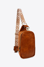 Load image into Gallery viewer, Random Pattern Adjustable Strap PU Leather Sling Bag