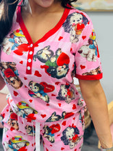 Load image into Gallery viewer, PREORDER: Short Sleeve Jogger PJ Set in Assorted Prints