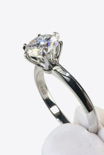 Load image into Gallery viewer, 925 Sterling Silver 3 Carat Moissanite 6-Prong Ring