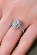 Load image into Gallery viewer, 2 Carat Moissanite Platinum-Plated Ring