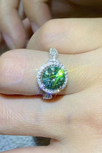 Load image into Gallery viewer, 2 Carat Moissanite Emerald Green Ring