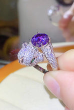 Load image into Gallery viewer, 2 Carat Moissanite Adjustable Animal Bypass Ring