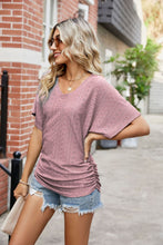 Load image into Gallery viewer, Flutter Sleeve Eyelet Gathered Detail Top