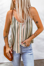 Load image into Gallery viewer, Striped Buttoned Cami