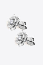 Load image into Gallery viewer, Moissanite Flower 925 Sterling Silver Earrings