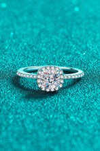 Load image into Gallery viewer, 1 Carat Moissanite 925 Sterling Silver Halo Ring