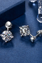 Load image into Gallery viewer, 4 Carat Moissanite Drop Earrings