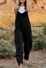 Load image into Gallery viewer, Double Take  V-Neck Sleeveless Jumpsuit with Pocket