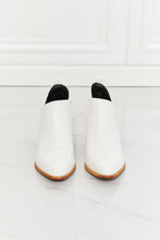 Load image into Gallery viewer, Trust Yourself Embroidered Crossover Cowboy Bootie in White