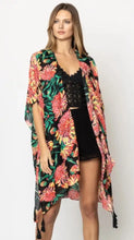 Load image into Gallery viewer, PREORDER: All Over Floral Print Kimono in Two Colors