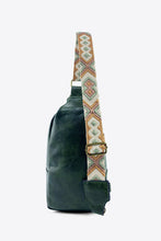 Load image into Gallery viewer, Random Pattern Adjustable Strap PU Leather Sling Bag