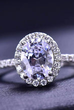 Load image into Gallery viewer, 2 Carat Moissanite Platinum-Plated Ring