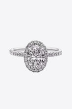 Load image into Gallery viewer, 2 Carat Moissanite Platinum-Plated Ring