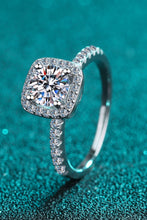 Load image into Gallery viewer, 2 Carat Moissanite Square Halo Ring