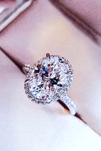 Load image into Gallery viewer, 2 Carat Moissanite Platinum-Plated Ring