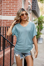 Load image into Gallery viewer, Flutter Sleeve Eyelet Gathered Detail Top