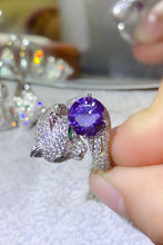 Load image into Gallery viewer, 2 Carat Moissanite Adjustable Animal Bypass Ring