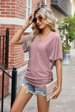 Load image into Gallery viewer, Flutter Sleeve Eyelet Gathered Detail Top