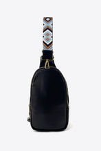 Load image into Gallery viewer, Random Pattern Adjustable Strap PU Leather Sling Bag