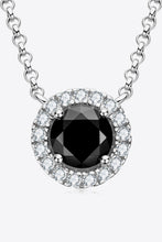 Load image into Gallery viewer, Two-Tone 1 Carat Moissanite Round Pendant Necklace