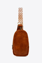 Load image into Gallery viewer, Random Pattern Adjustable Strap PU Leather Sling Bag