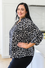 Load image into Gallery viewer, A Bit Of Fun Animal Print Blouse In Black