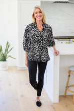 Load image into Gallery viewer, A Bit Of Fun Animal Print Blouse In Black