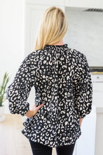 Load image into Gallery viewer, A Bit Of Fun Animal Print Blouse In Black