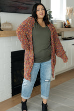 Load image into Gallery viewer, No Time Like the Present Confetti Cardigan in Rust
