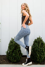 Load image into Gallery viewer, Acid Wash Destroyed Hem Judy Blue Skinny Jeans