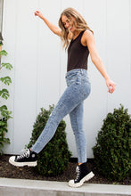 Load image into Gallery viewer, Acid Wash Destroyed Hem Judy Blue Skinny Jeans