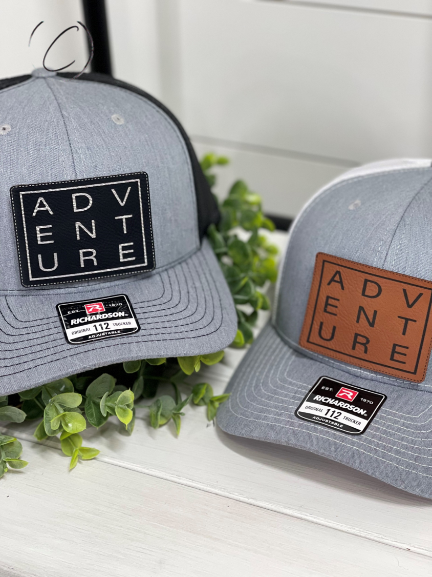 Adventure Sqaure Patch Snapback Hat