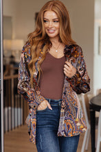 Load image into Gallery viewer, Along For the Ride Paisley Print Button Down Blouse