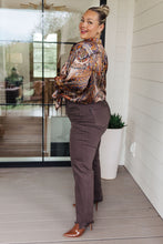 Load image into Gallery viewer, Along For the Ride Paisley Print Button Down Blouse