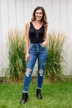 Load image into Gallery viewer, Ari Hi-Rise Button Fly Cuffed Skinny