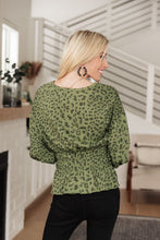 Load image into Gallery viewer, Ariana Printed Top in Olive