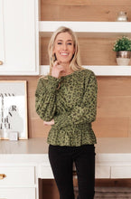 Load image into Gallery viewer, Ariana Printed Top in Olive