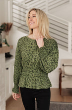 Load image into Gallery viewer, Ariana Printed Top in Olive