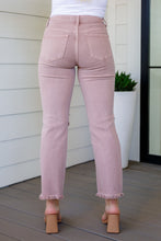 Load image into Gallery viewer, Babs High Rise Distressed Straight Risen Jeans in Mauve