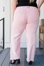 Load image into Gallery viewer, Babs Distressed Straight Jeans in Pink
