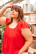 Load image into Gallery viewer, Back of My Mind Top in Red