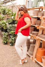 Load image into Gallery viewer, Back of My Mind Top in Red