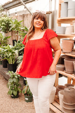 Load image into Gallery viewer, Back of My Mind Top in Red