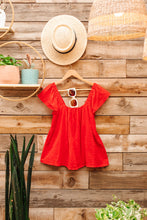 Load image into Gallery viewer, Back of My Mind Top in Red