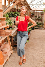 Load image into Gallery viewer, Back of My Mind Top in Red