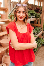 Load image into Gallery viewer, Back of My Mind Top in Red